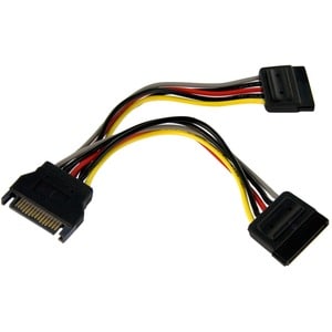 6IN SATA POWER Y SPLITTER CABLE ADAPTER