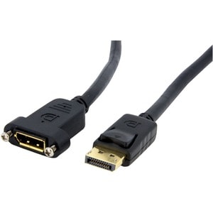 3ft DisplayPort Panel Mount Cable - F/M