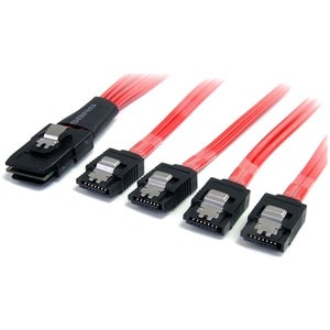 SAS Cable SFF-8087 to 4x Latching SATA