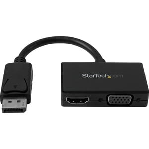 Travel A/V adapter: DP to VGA / HDMI