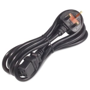 Power Cord. C19 to BS1363A (UK). 2.4m
