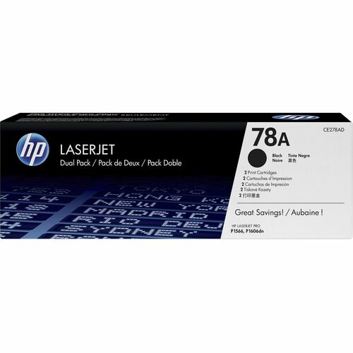 78A BLACK TWIN-P LJ TONER CART CE278AD