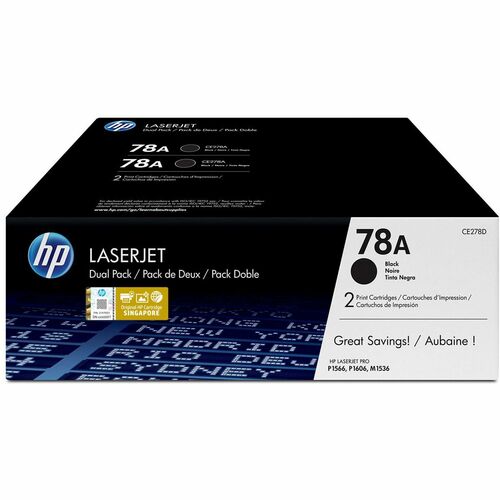 78A BLACK TWIN-P LJ TONER CART CE278AD