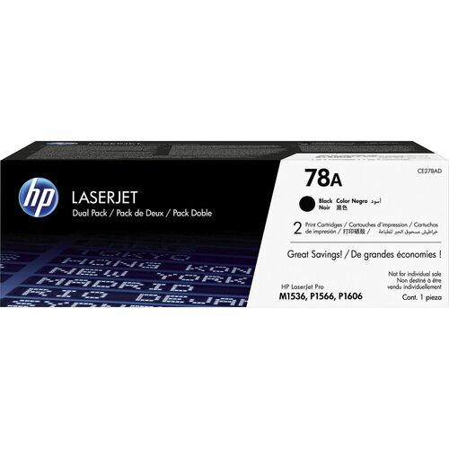 78A BLACK TWIN-P LJ TONER CART CE278AD