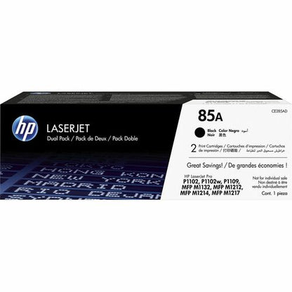 85A BLACK TONER CART TWIN PACK