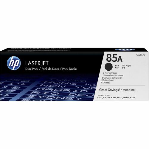 85A BLACK TONER CART TWIN PACK