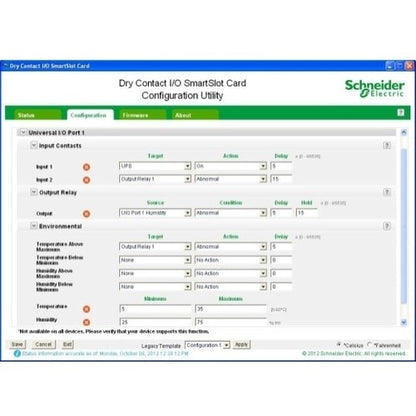 Dry Contact I/O SmartSlot Card