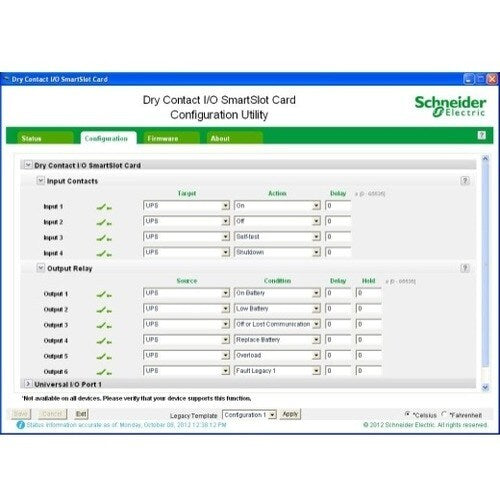 Dry Contact I/O SmartSlot Card