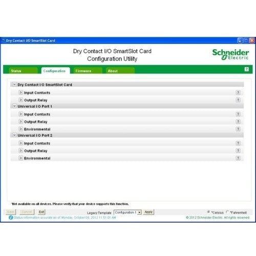 Dry Contact I/O SmartSlot Card