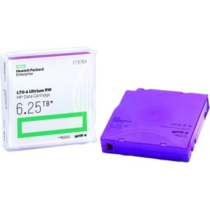 HPE LTO-6 Ultrium 6.25TB Non Custom Labe