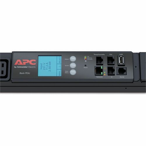 Rack PDU 2G. Metered. ZeroU. 17.2kW. 208