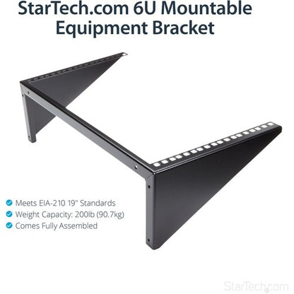 6U 19IN VERTICAL WALL MOUNT RACK BRACKET