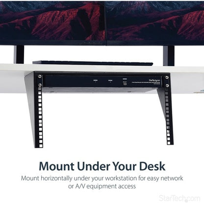 6U 19IN VERTICAL WALL MOUNT RACK BRACKET