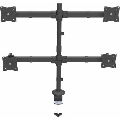 DESK MOUNT QUAD MONITOR ARM - STEEL