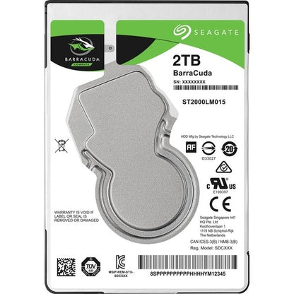 BARRACUDA 2.5 2TB SATA HDD 5400RPM