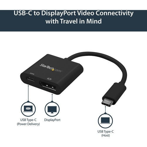 USB C TO DISPLAYPORT ADAPTER WITH USB PD