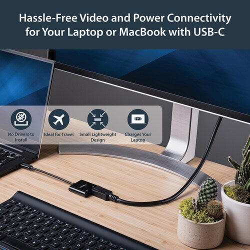 USB C TO DISPLAYPORT ADAPTER WITH USB PD