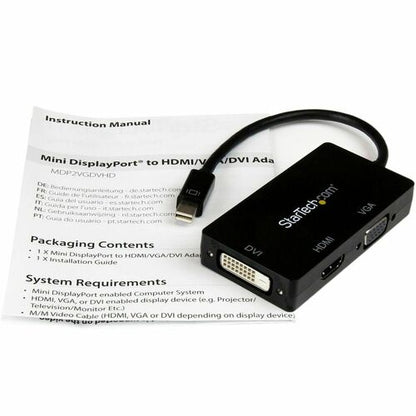 MINI DISPLAYPORT TO VGA DVI HDMI ADAPTER