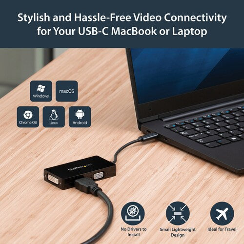 3-IN-1 USB-C TO VGA DVI OR HDMI