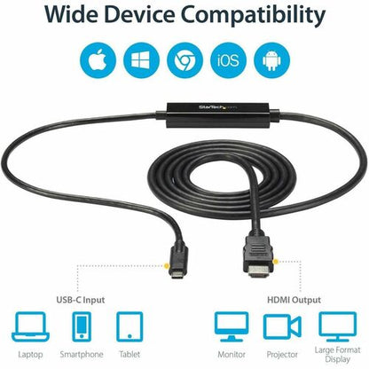 2M USB-C TO HDMI ADAPTER CABLE - 4K 30HZ