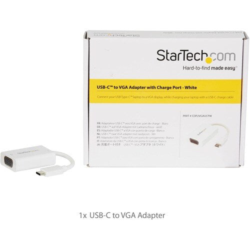 USB C TO VGA ADAPTER WITH POWER DELIVERY