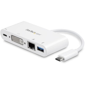 USB-C MULTIPORT ADAPTER - PD - DVI - GBE