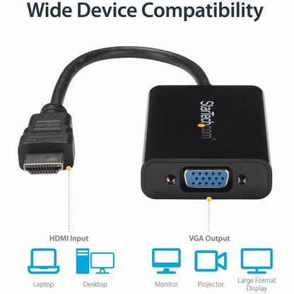 HDMI TO VGA ADAPTER CONVERTER WITH AUDIO