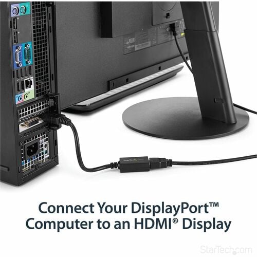 DISPLAYPORT TO HDMI VIDEO CONVERTER BLK.
