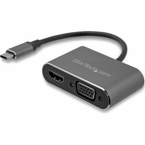 USB C TO VGA AND HDMI ADAPTER - ALUMINUM