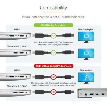 CABLE USB C TO MINI DISPLAYPORT 1.8M