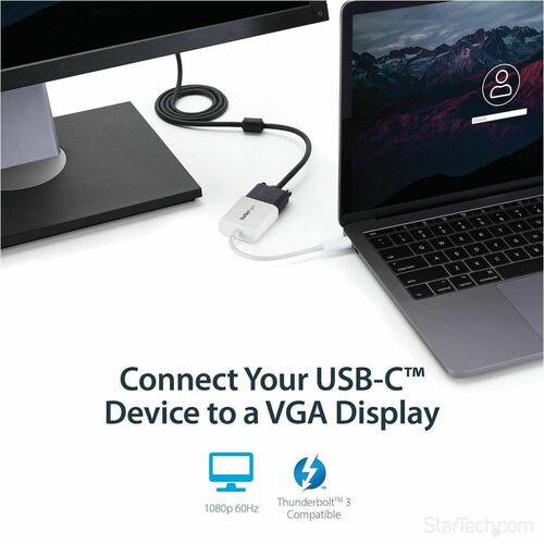 USB-C TO VGA ADAPTER - WHITE