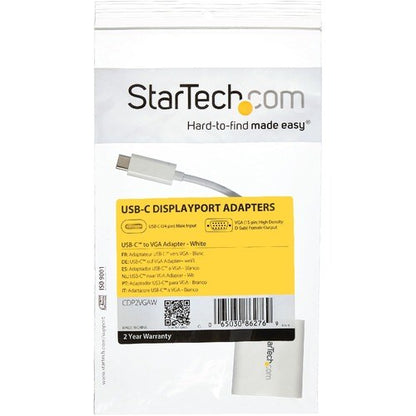 USB-C TO VGA ADAPTER - WHITE