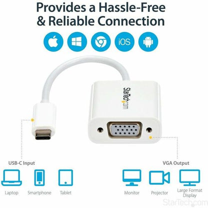 USB-C TO VGA ADAPTER - WHITE