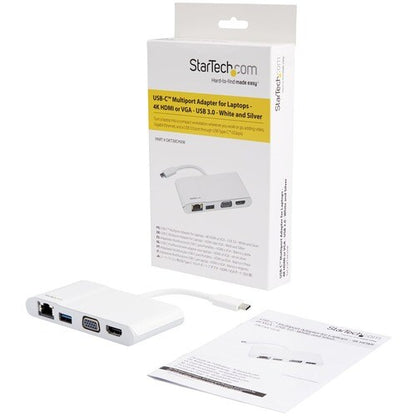 USB-C MULTIPORT ADAPTER 4K HDMI VGA GBE