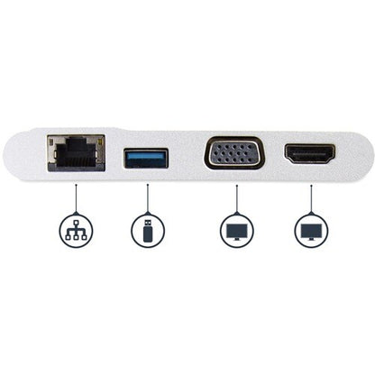 USB-C MULTIPORT ADAPTER 4K HDMI VGA GBE