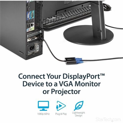 DISPLAYPORT 1.2 TO VGA ADAPTER CONVERTER