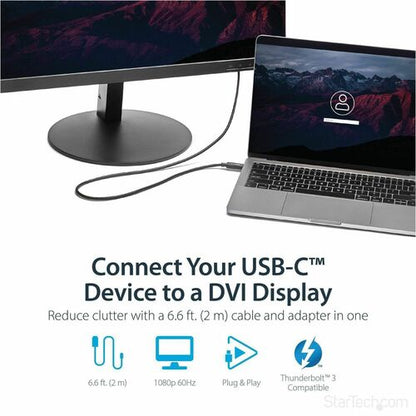 2M (6 FT.) USB-C TO DVI ADAPTER CABLE