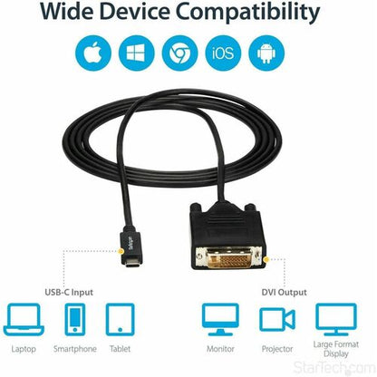 2M (6 FT.) USB-C TO DVI ADAPTER CABLE