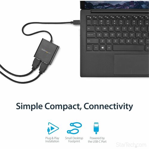 USB-C TO HDMI MST MULTI-MONITOR SPLITTER