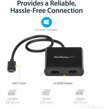 USB-C TO HDMI MST MULTI-MONITOR SPLITTER