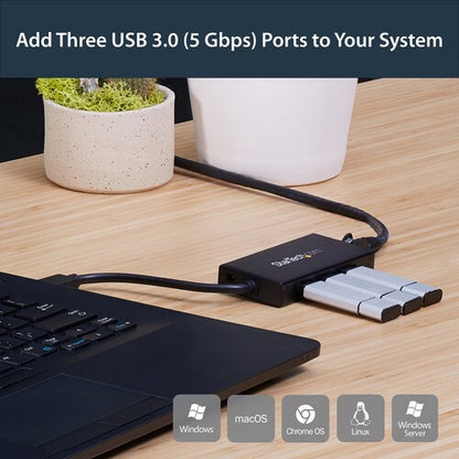 PORTABLE USB 3.0 HUB W/ GIGABIT ETHERNET