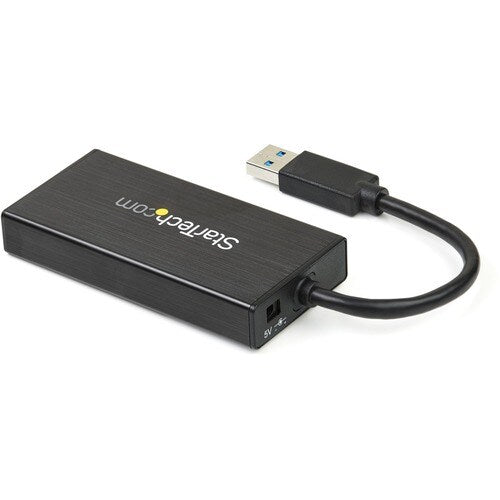 PORTABLE USB 3.0 HUB W/ GIGABIT ETHERNET