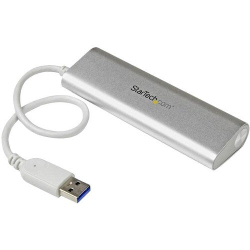 4 PORT PORTABLE USB 3.0 HUB - ALUMINUM