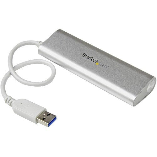 4 PORT PORTABLE USB 3.0 HUB - ALUMINUM