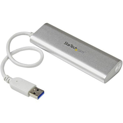 4 PORT PORTABLE USB 3.0 HUB - ALUMINUM