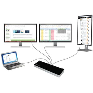 TRIPLE-VIDEO DOCKING STATION FOR LAPTOPS