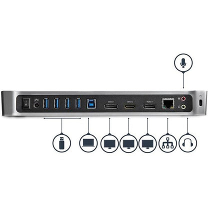 TRIPLE-VIDEO DOCKING STATION FOR LAPTOPS