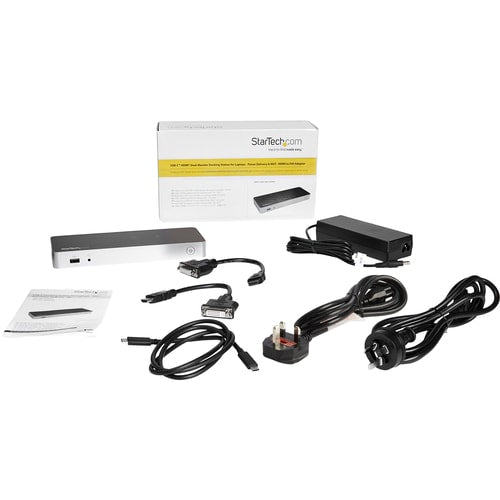 Windows Dual Monitor USB C Dock - 60W PD