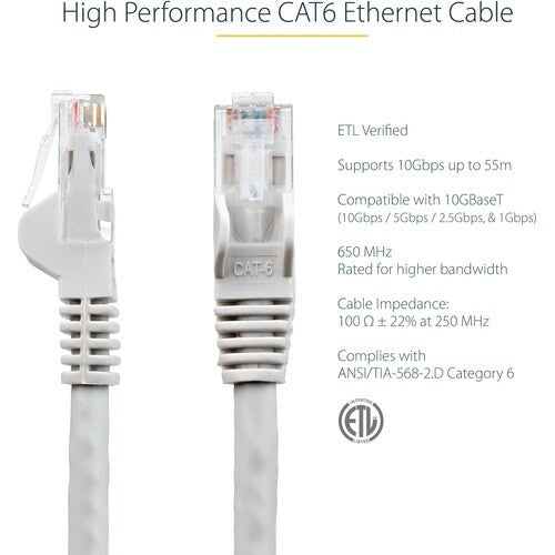 10M GRAY SNAGLESS UTP CAT6 PATCH CABLE