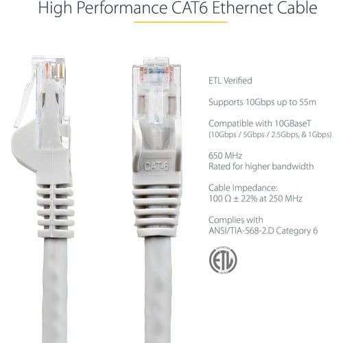 3M GRAY SNAGLESS UTP CAT6 PATCH CABLE